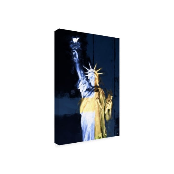 Philippe Hugonnard 'American Freedom Blue' Canvas Art,16x24